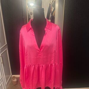 Lilly Pulitzer Bright Pink Blouse